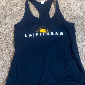 La fitness Women Black Tank Top